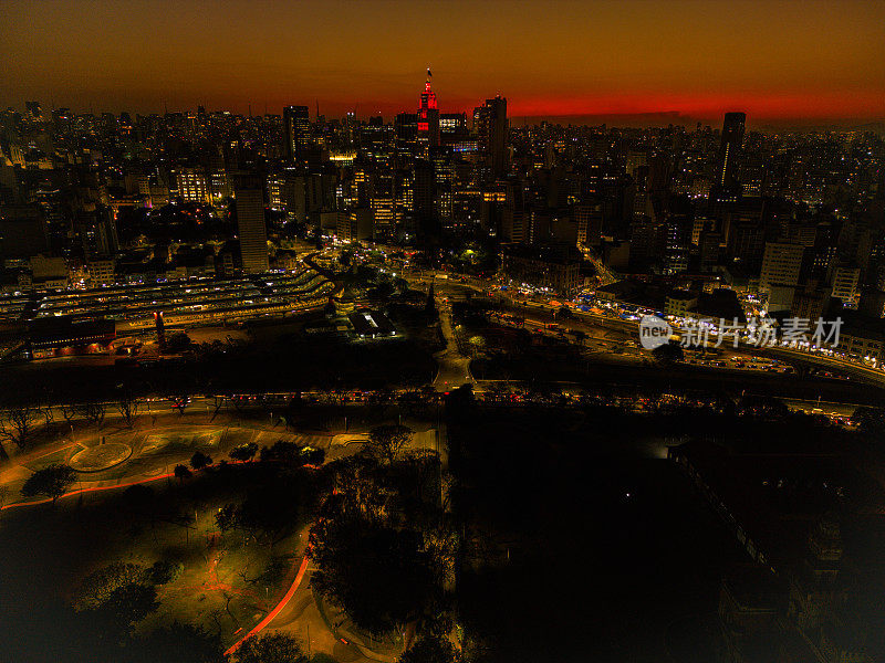 Landscape of the Historic Center in São Paulo